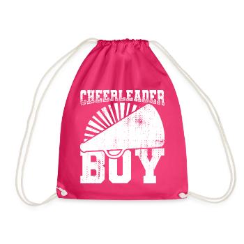 Cheerleader Boy - Drawstring Bag - fuchsia - Front