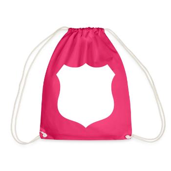 Schild - Turnbeutel - Fuchsia - Vorne