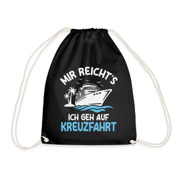 Cruise Holiday Cruise Ship Cruise - Drawstring Bag - black - Front