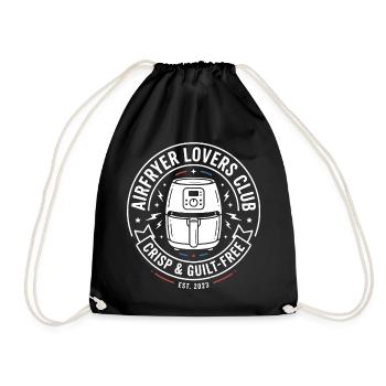 Airfryer Lovers Club Crisp Guilt Free - Turnbeutel - Schwarz - Vorne