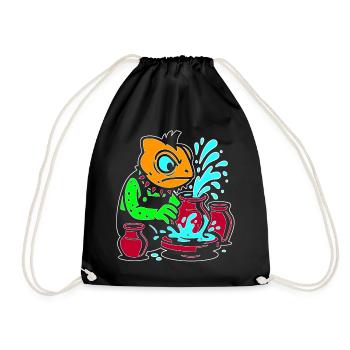 Master Chameleon Artisan  - Drawstring Bag - black - Front