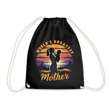 La plus grande mère du monde - Sac de sport léger - noir - Devant