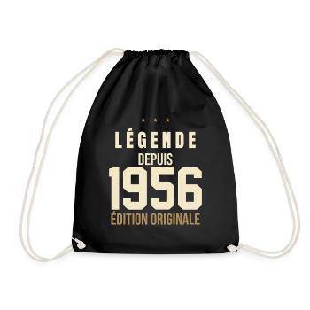 Légende Depuis 1956 - Édition Originale Vintage - Sac de sport léger - noir - Devant