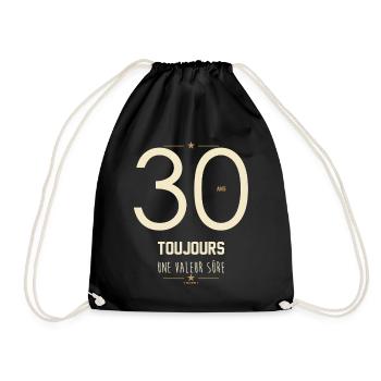 30 Ans Toujours Une Valeur Sûre - Cadeau Anniversa - Sac de sport léger - noir - Devant