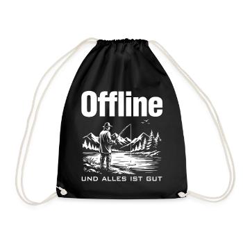 Offline am See - Turnbeutel - Schwarz - Vorne