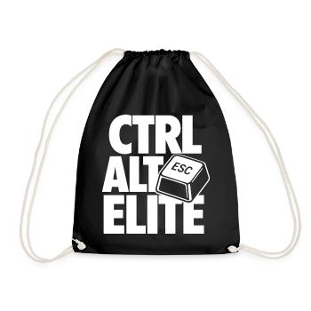 Ctrl Alt Elite Programmer - Sac de sport léger - noir - Devant