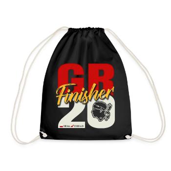 GR20 Finisher gift hiking Corsica - Drawstring Bag - black - Front