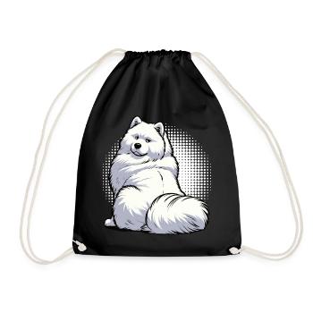 Samoyed Samoyed Owner Samoyed Lovers - Drawstring Bag - black - Front