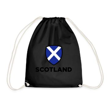 National Flag of Scotland - Drawstring Bag - black - Front