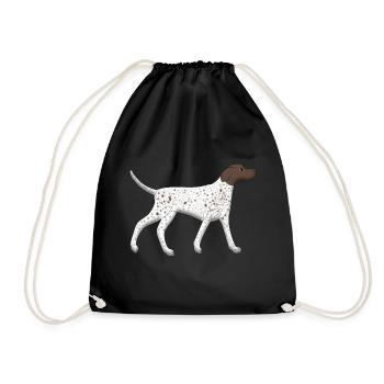 Pointers run - Drawstring Bag - black - Front