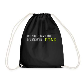 Qui a le dernier mot le plus élevé Ping - Ordinateur - Sac de sport léger - noir - Devant