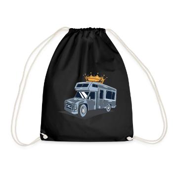 Camping-car / Caravane / Camping - Sac de sport léger - noir - Devant
