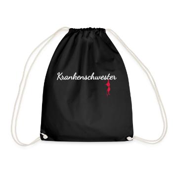 Infirmière - Sac de sport léger - noir - Devant