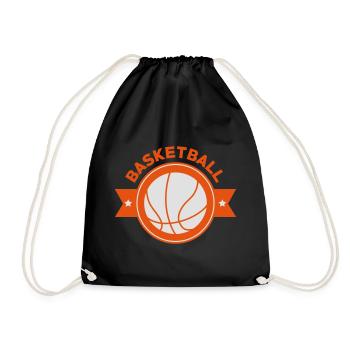 Basketball - Basket Ball - Game - Sport - Player - Drawstring Bag - black - Front