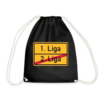 1. Liga - Turnbeutel - Schwarz - Vorne