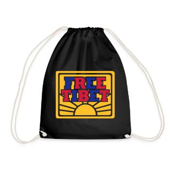 Tibet libre - Sac de sport léger - noir - Devant