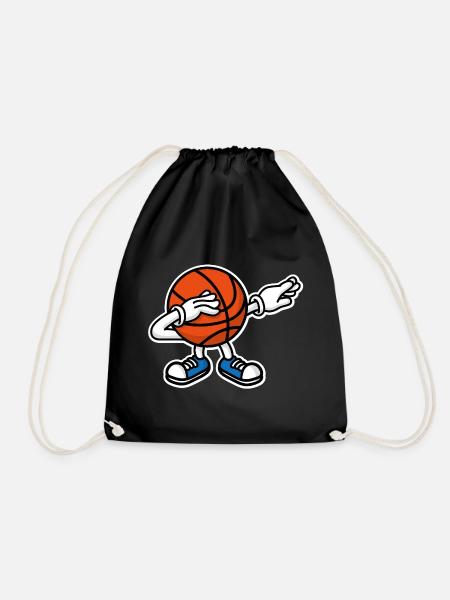 Dab dabbing basketball ball - Turnbeutel - Schwarz