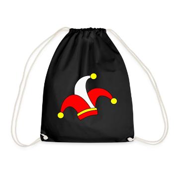 Carnival hat - Drawstring Bag - black - Front