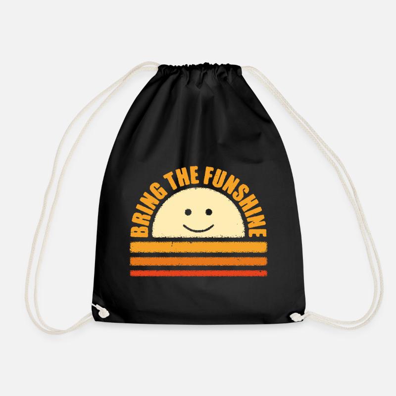 Sunshine - Drawstring Bag - black