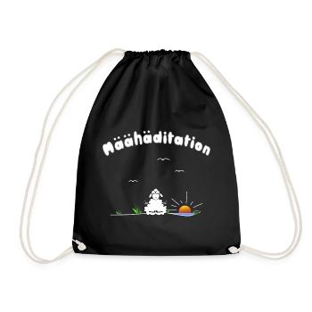 Meditation - Turnbeutel - Schwarz - Vorne