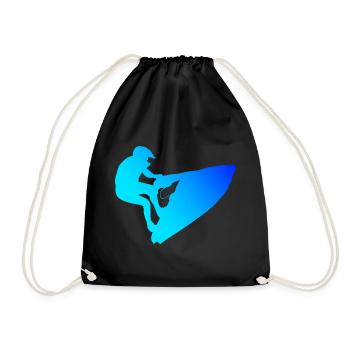 Jetski Jet ski Nautique Sports Femmes Hommes - Sac de sport léger - noir - Devant