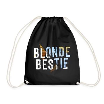 Blonde Bestie für heiße Blondinen - Turnbeutel - Schwarz - Vorne