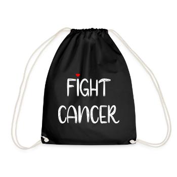 Combattre le cancer Cœur - Sac de sport léger - noir - Devant