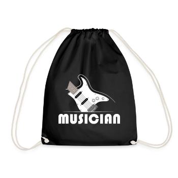 musicien musicien eGuitar Guitar Band Musicien - Sac de sport léger - noir - Devant
