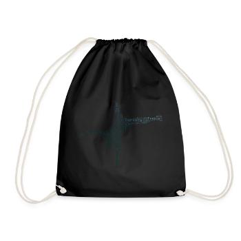 Break Dance Hiphop Hommes Bboy Femmes Bgirl - Sac de sport léger - noir - Devant