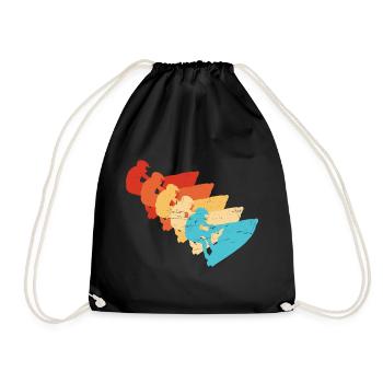 Jet Skiing Men's Water Sports Women's Jetskiing - Drawstring Bag - black - Front