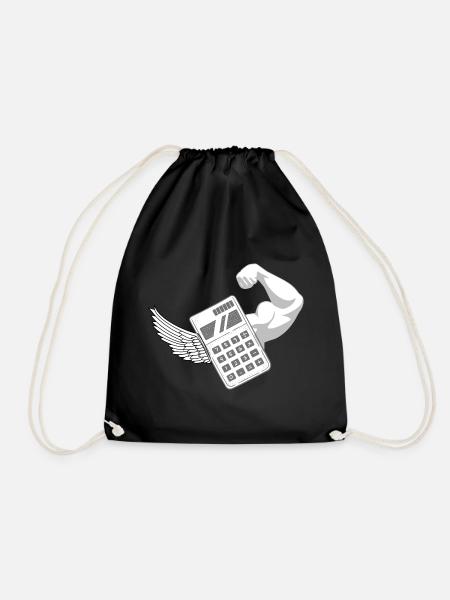 Taschenrechner - Turnbeutel - Schwarz