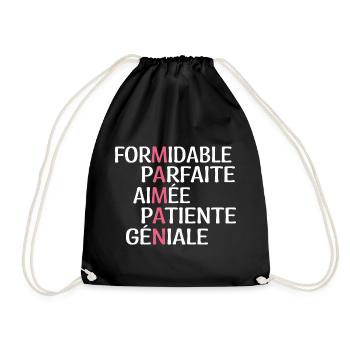 Maman Formidable - Cadeau Maman - Meilleure Maman - Sac de sport léger - noir - Devant