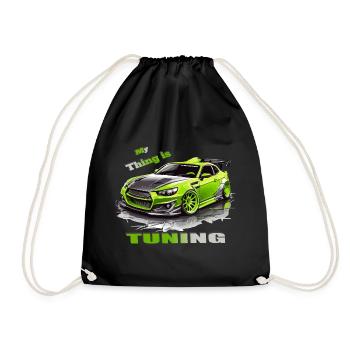 Tuning Car - Drawstring Bag - black - Front