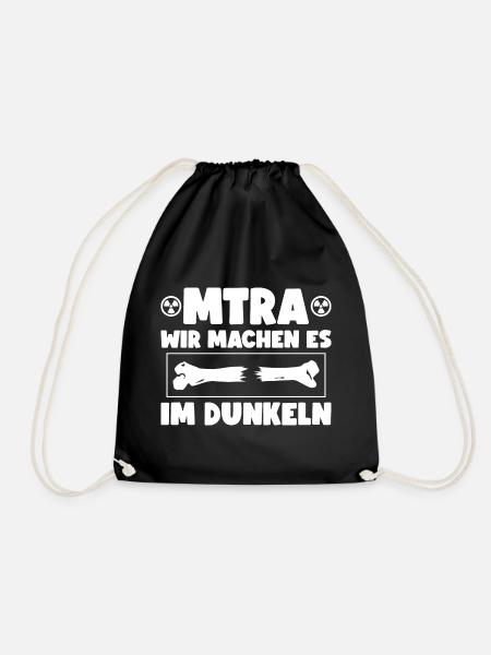 MTRA Dunkel Röntgen Assistent Radiologe Radiologie - Turnbeutel - Schwarz