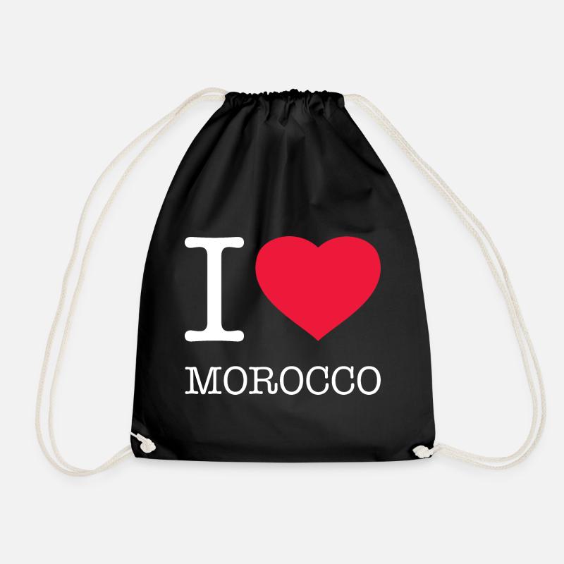 J’AIME LE MAROC - Sac de sport léger - noir