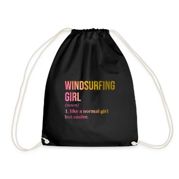 Windsurfing - Drawstring Bag - black - Front
