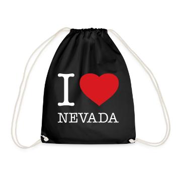 I LOVE NEVADA - Drawstring Bag - black - Front