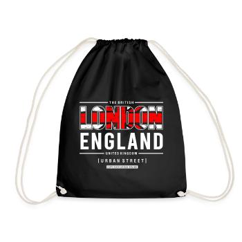 Londres, Angleterre, Urban Street Style Design - Sac de sport léger - noir - Devant