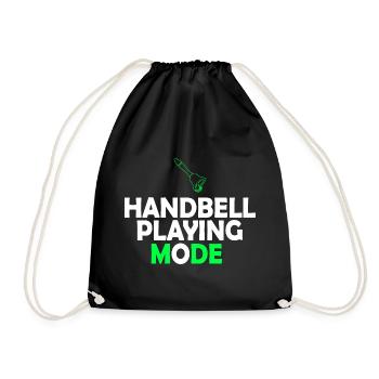 Choir Music Instrument Handbell Choir - Drawstring Bag - black - Front