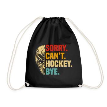Hockey - Drawstring Bag - black - Front