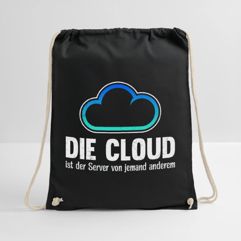 Coder THE CLOUD IS SOMEONE ELSE'S SERVER Drawstring Bag