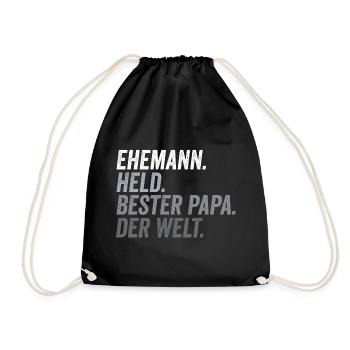 Mari Meilleur Papa Fête des Pères Drôle - Sac de sport léger - noir - Devant