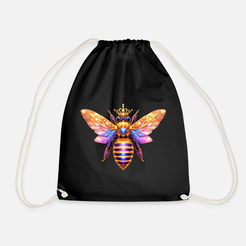 Queen Bee Bienenkönigin - Drawstring Bag - black