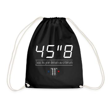 45"8 - J'vais les piler demain au critérium - Sac de sport léger - noir - Devant