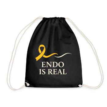 Sensibilisation à l’endométriose Guerrier de l’endo - Sac de sport léger - noir - Devant