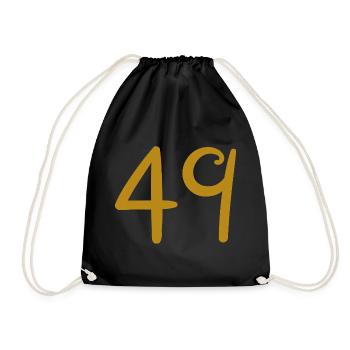 49 - Drawstring Bag - black - Front