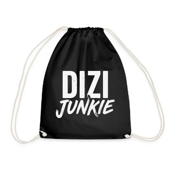 Dizi Junkie - Turnbeutel - Schwarz - Vorne