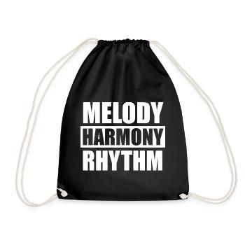 Melody Harmony Rhythm - Turnbeutel - Schwarz - Vorne
