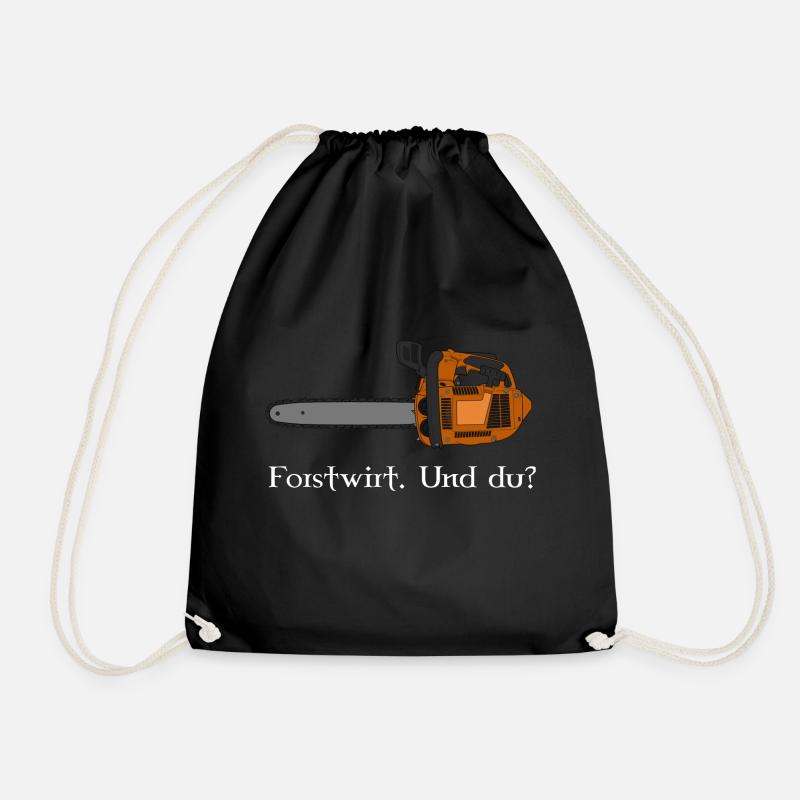 Forstwirt. Und du? - Turnbeutel - Schwarz