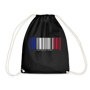 Code barre france - Sac de sport léger - noir - Devant